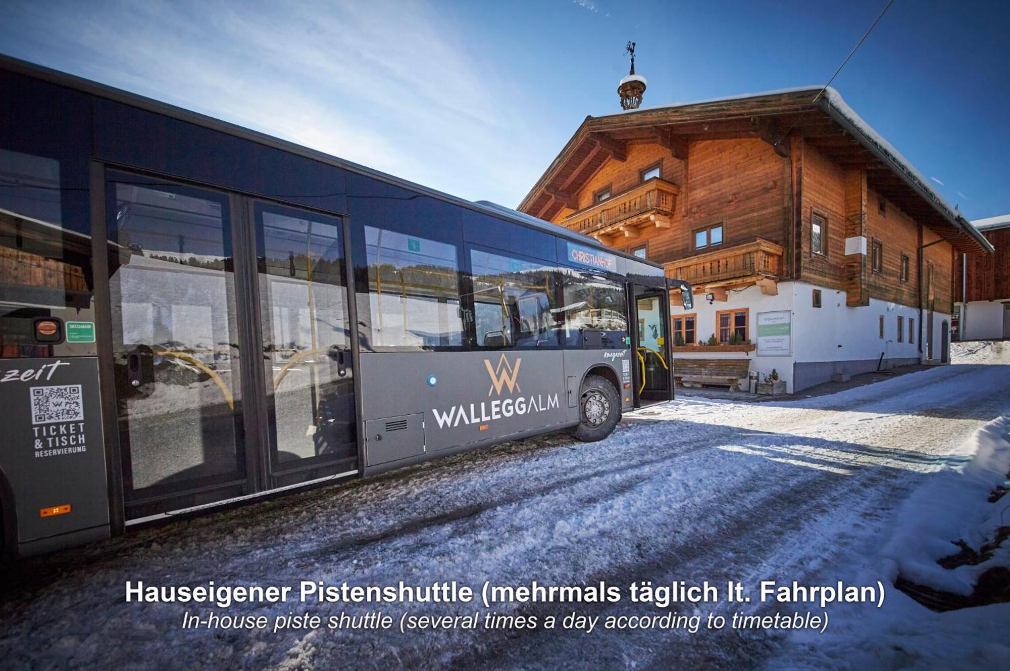 Ski In-Ski Out - Gaestehaeuser Saalbach-Hinterglemm - Wallegghof Christianhof מראה חיצוני תמונה